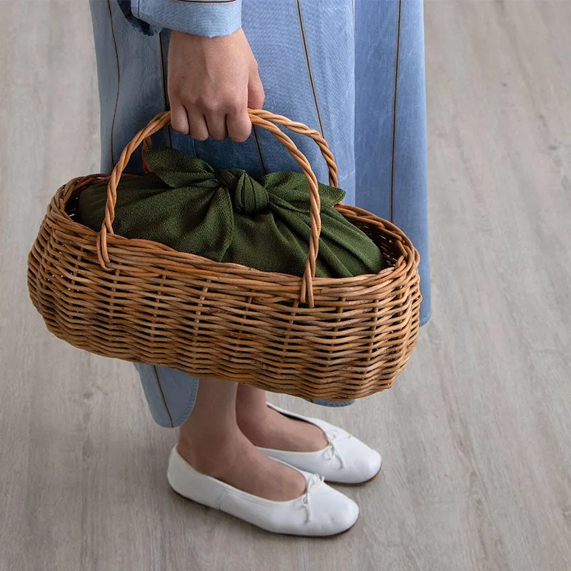 70 Polyester Chirimen | Dark green