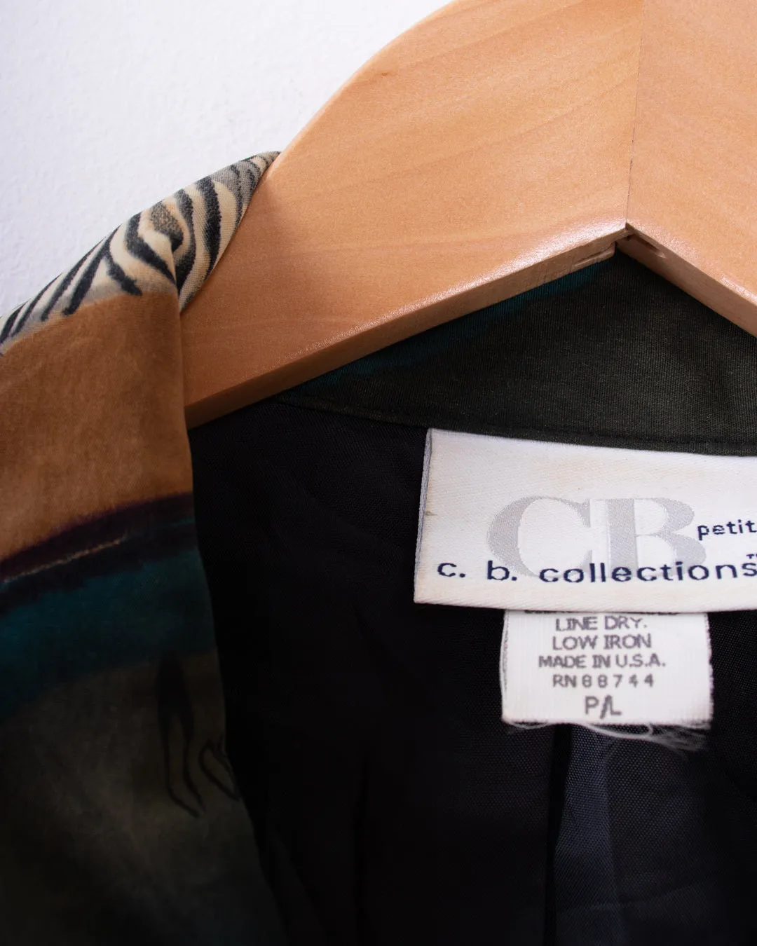 80s CB Collections Zebra Art Windbreaker Jacket