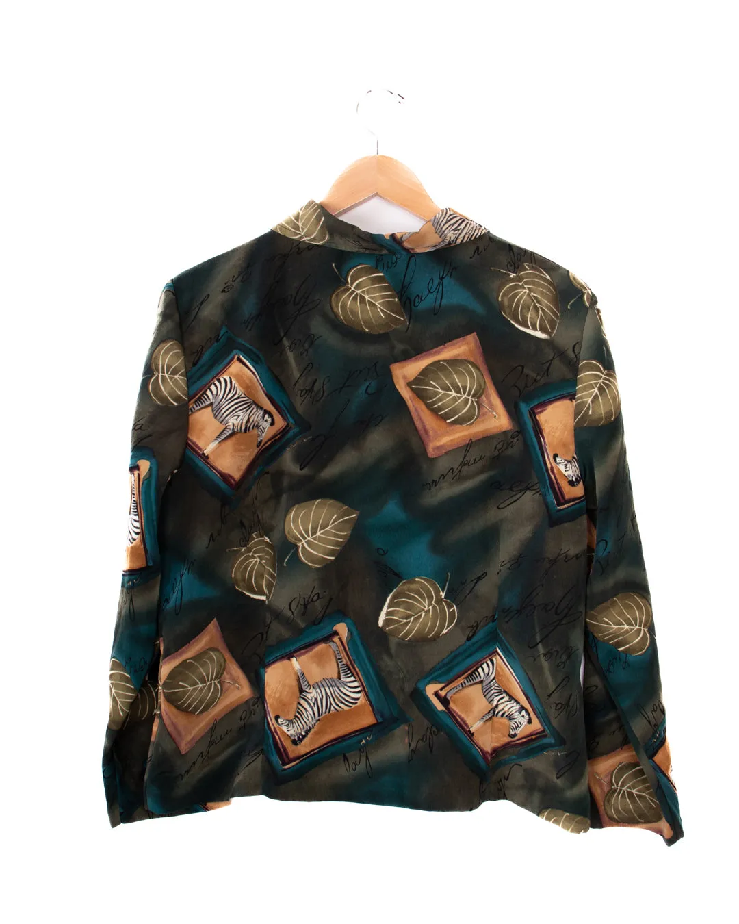 80s CB Collections Zebra Art Windbreaker Jacket
