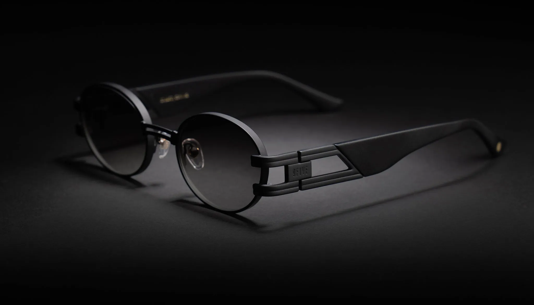 9FIVE St. James XL Matte Blackout - Gradient Sunglasses