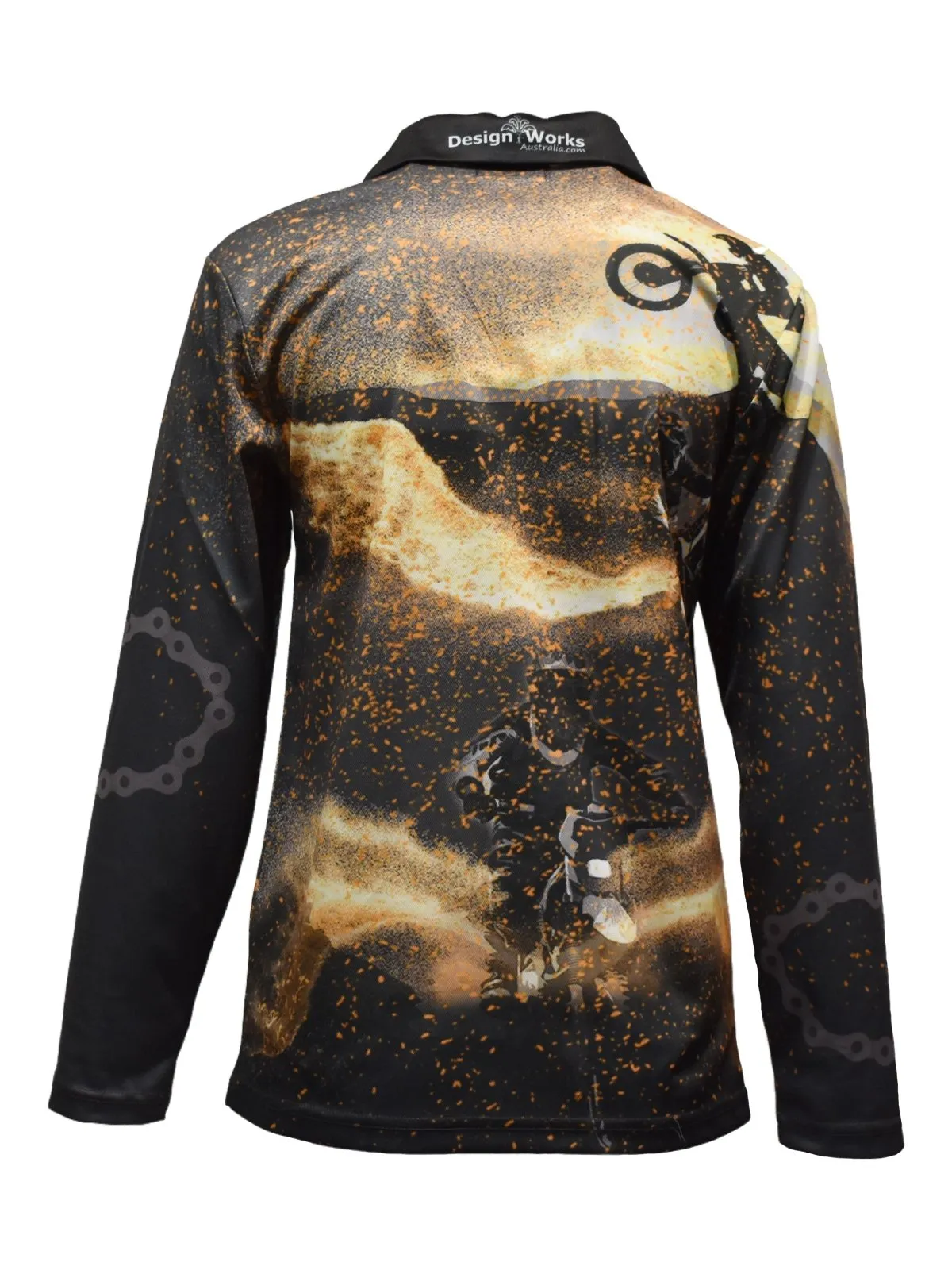 Adult Sun Shirt Long Sleeve - Dirt Bikes Plus Size