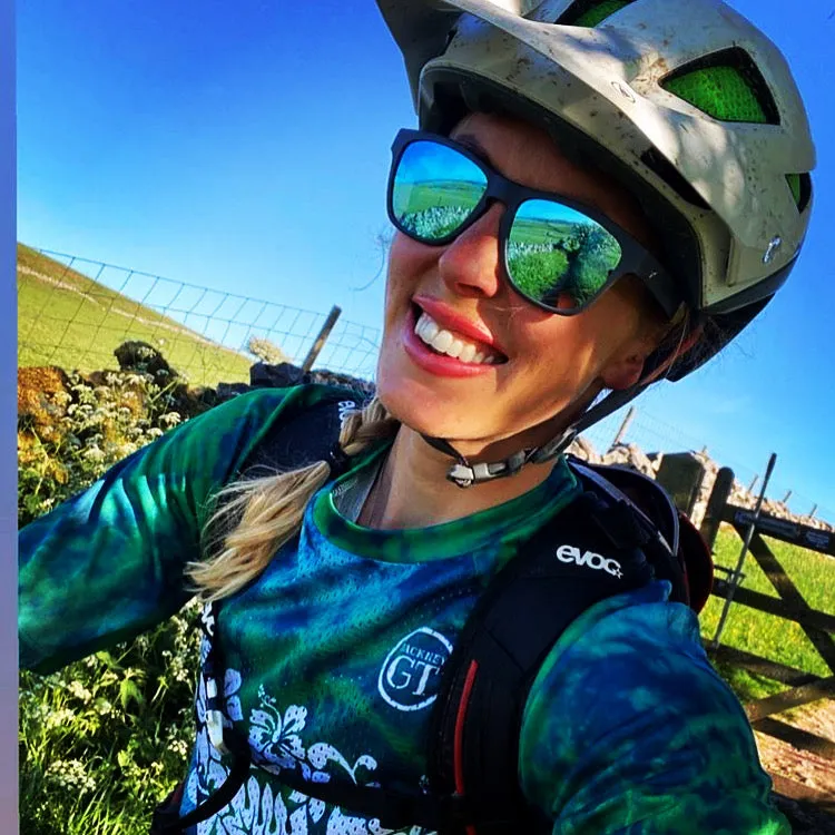 Aloha Green re-cycle short sleeve MTB jersey