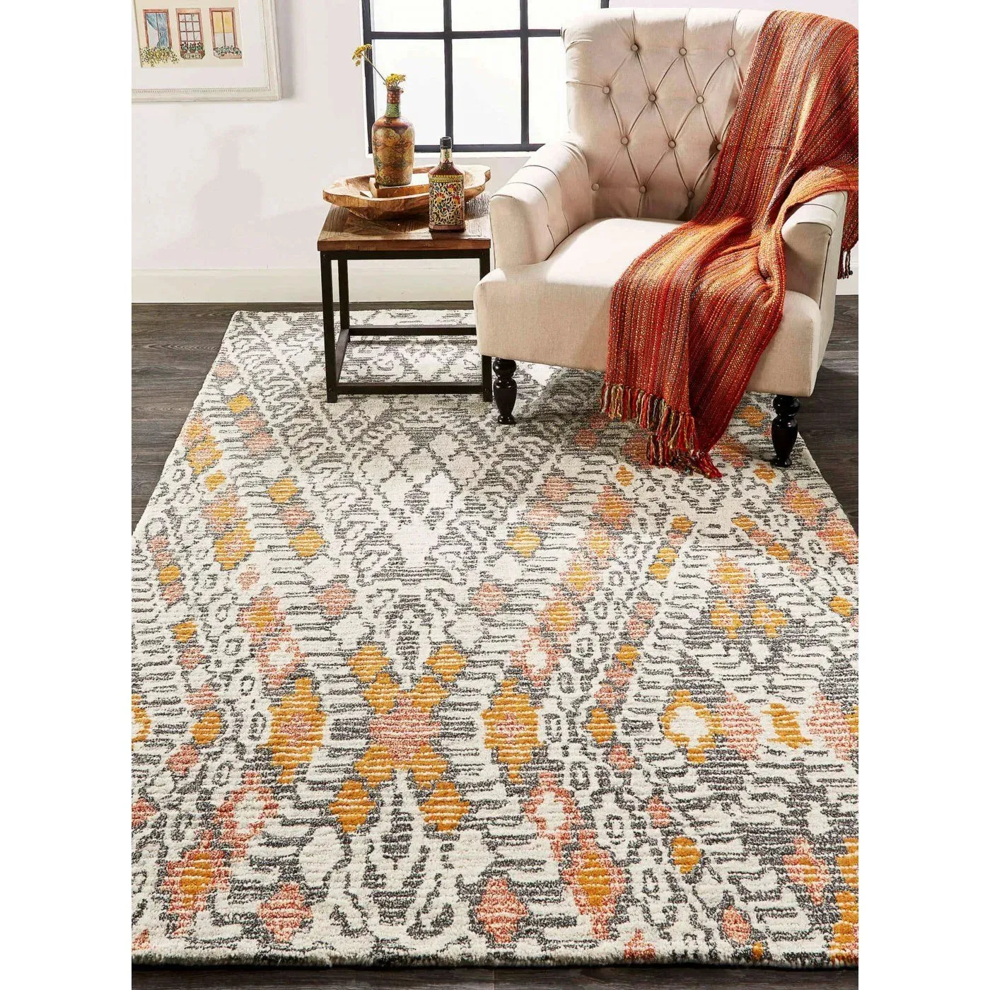 Arazad 7238476F Tangerine Rug