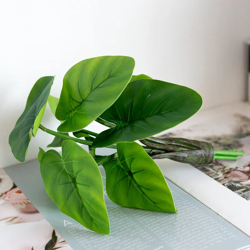 Artificial Simulation Fake Plant Green Turtle Back Thick Root Rain Leaves Good Quality Living Room Balcony Room Decoration