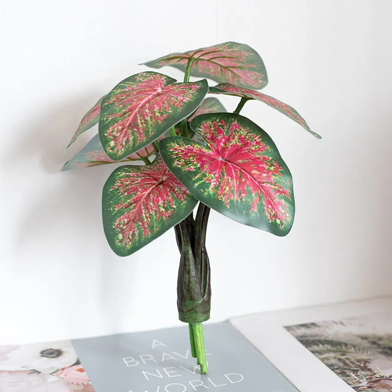 Artificial Simulation Fake Plant Green Turtle Back Thick Root Rain Leaves Good Quality Living Room Balcony Room Decoration