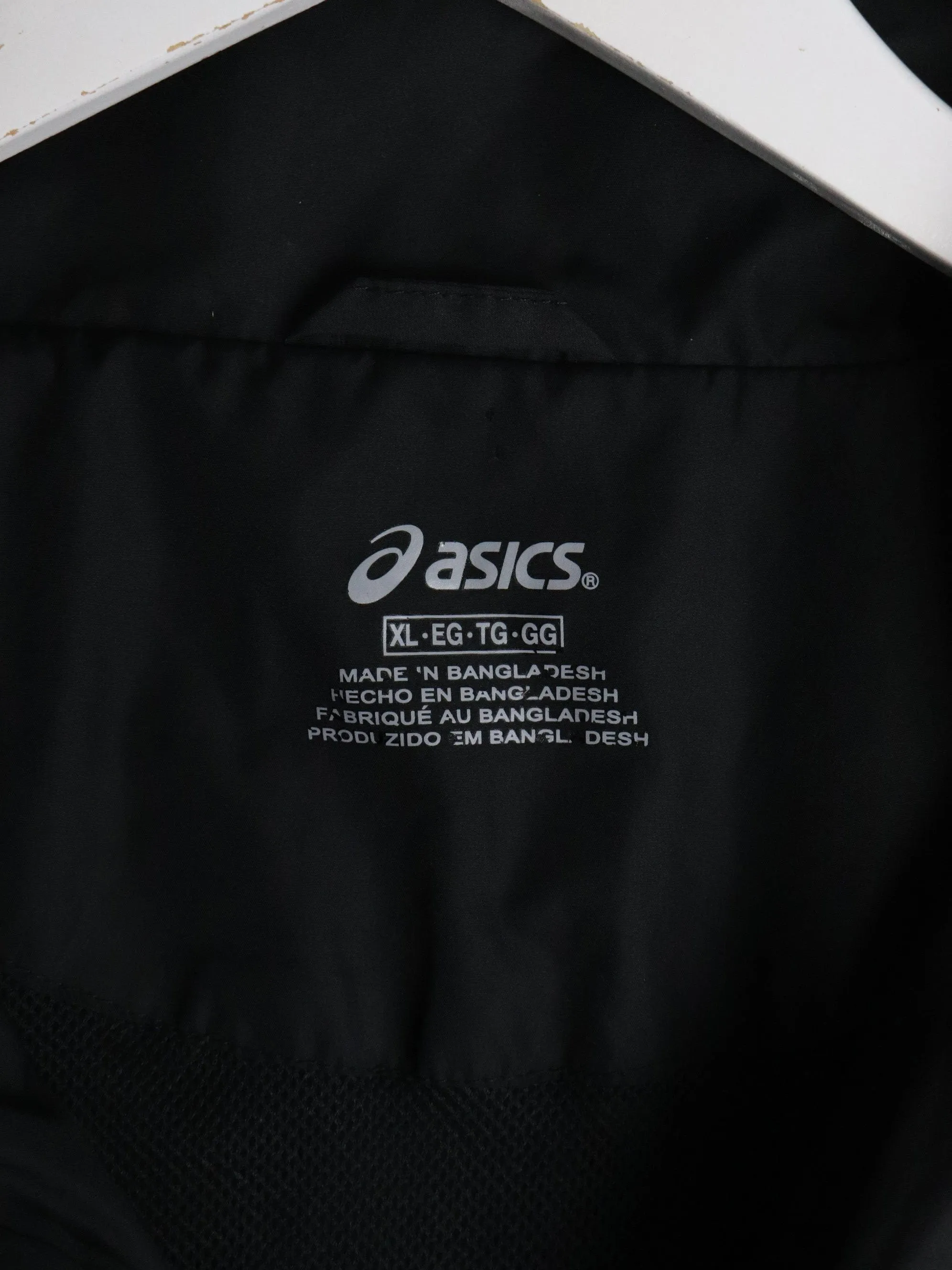 Asics Windbreaker Mens XL Black Running