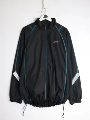 Asics Windbreaker Mens XL Black Running