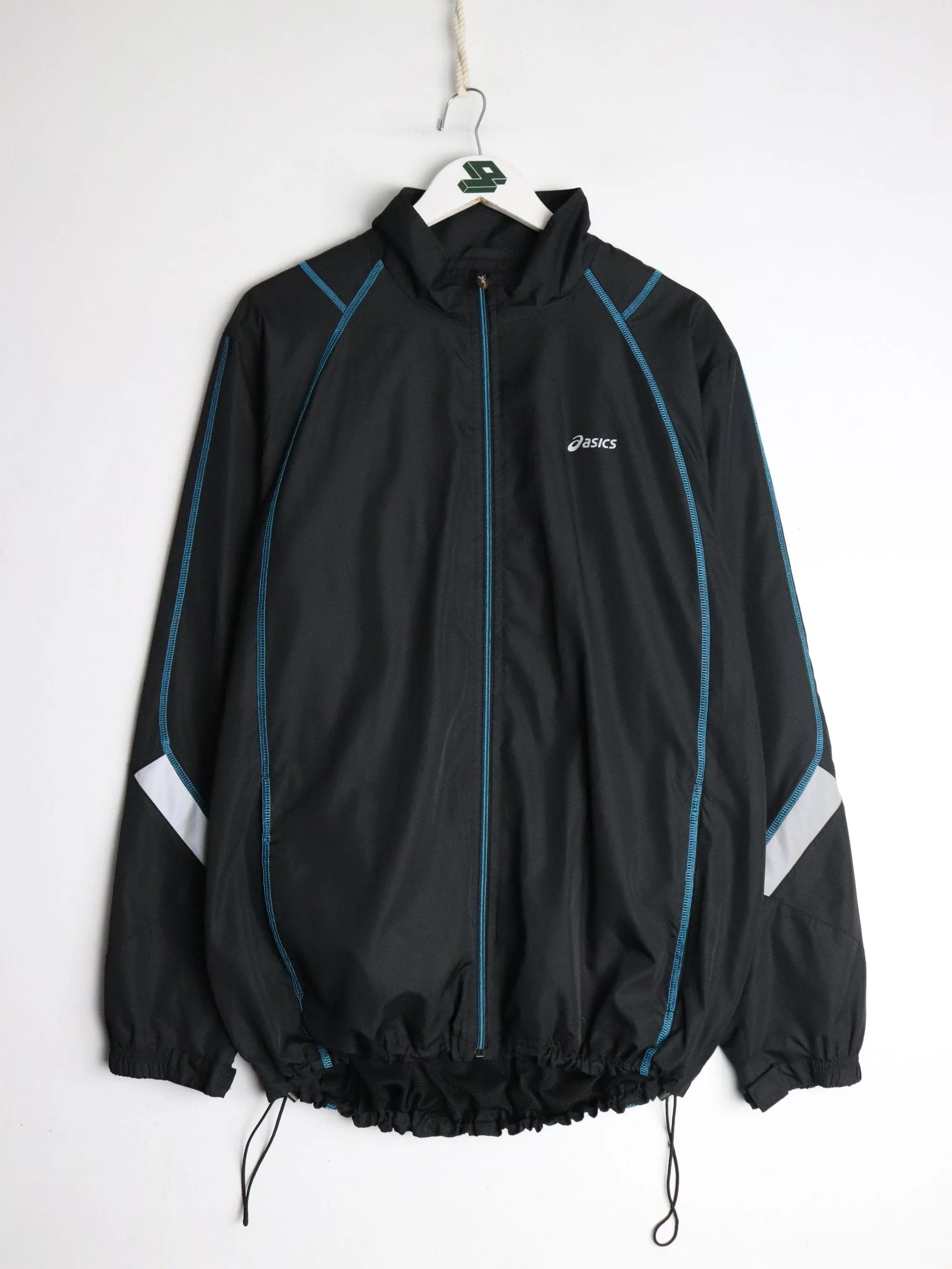 Asics Windbreaker Mens XL Black Running