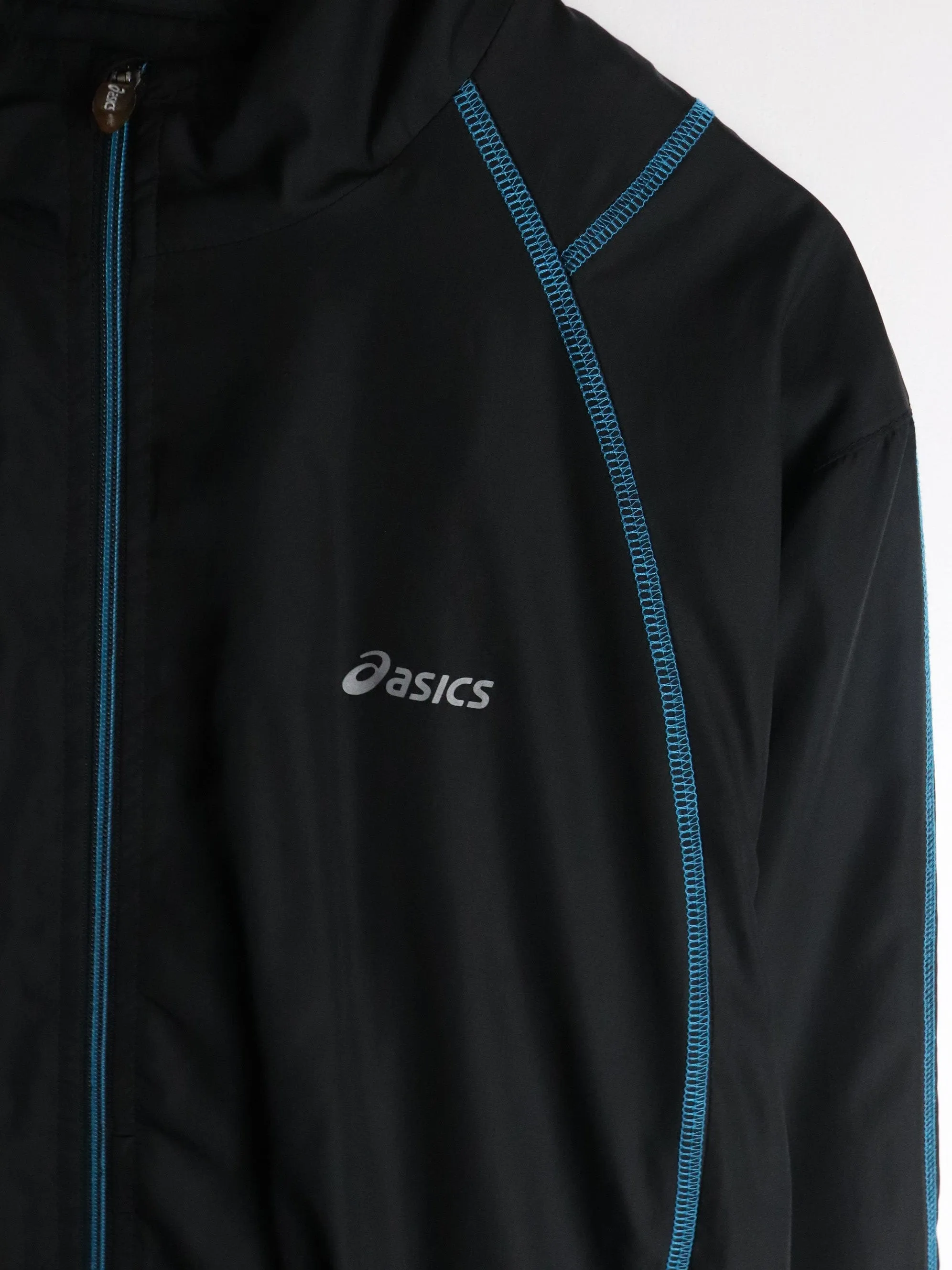 Asics Windbreaker Mens XL Black Running
