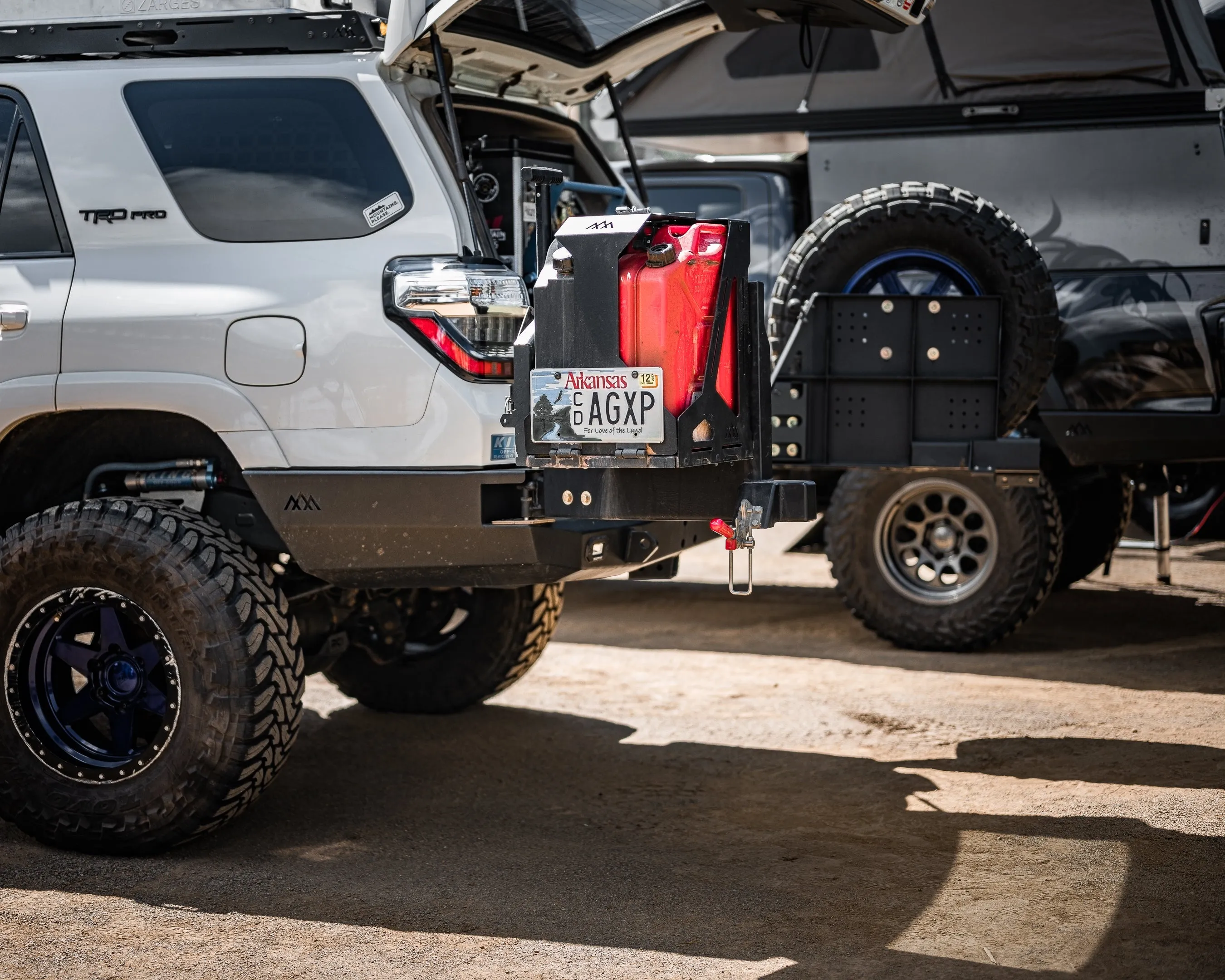 Backwoods Adventure Mods Jerry's Can Holder - Dual Universal Jerry Can Carrier
