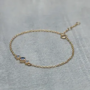 Balance Bracelet - Blue sapphires