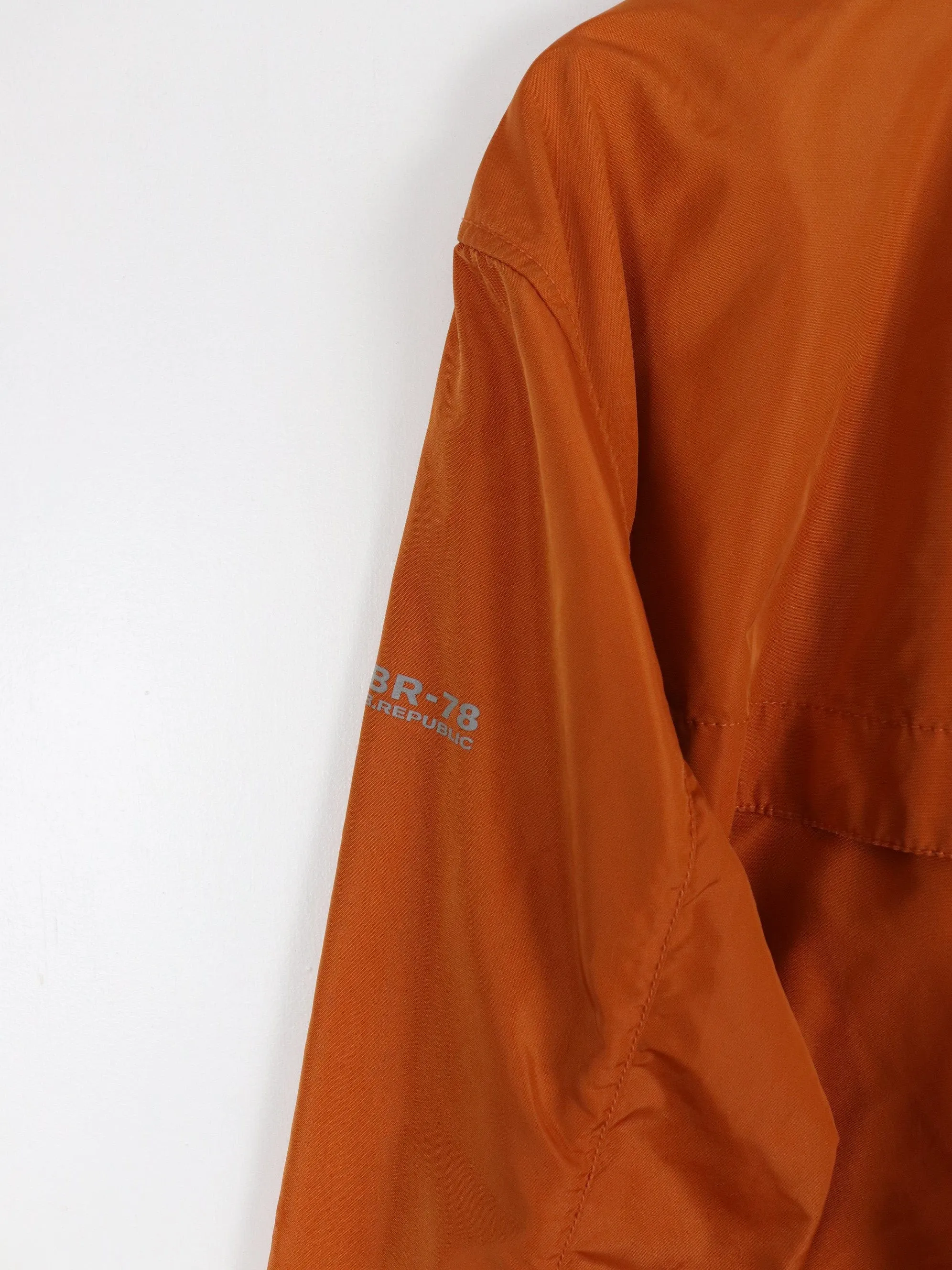 Banana Republic Windbreaker Mens XL Orange Jacket