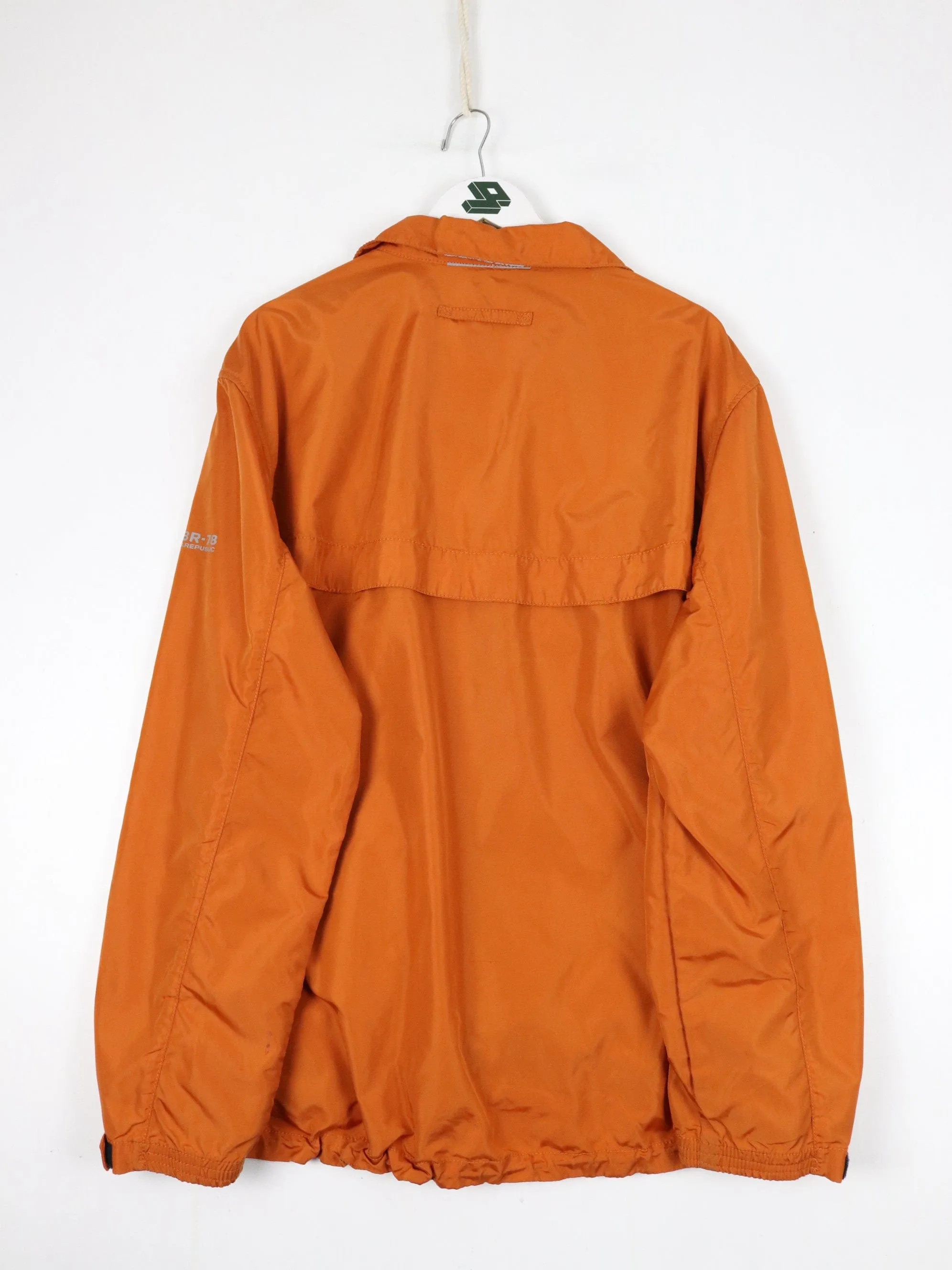 Banana Republic Windbreaker Mens XL Orange Jacket