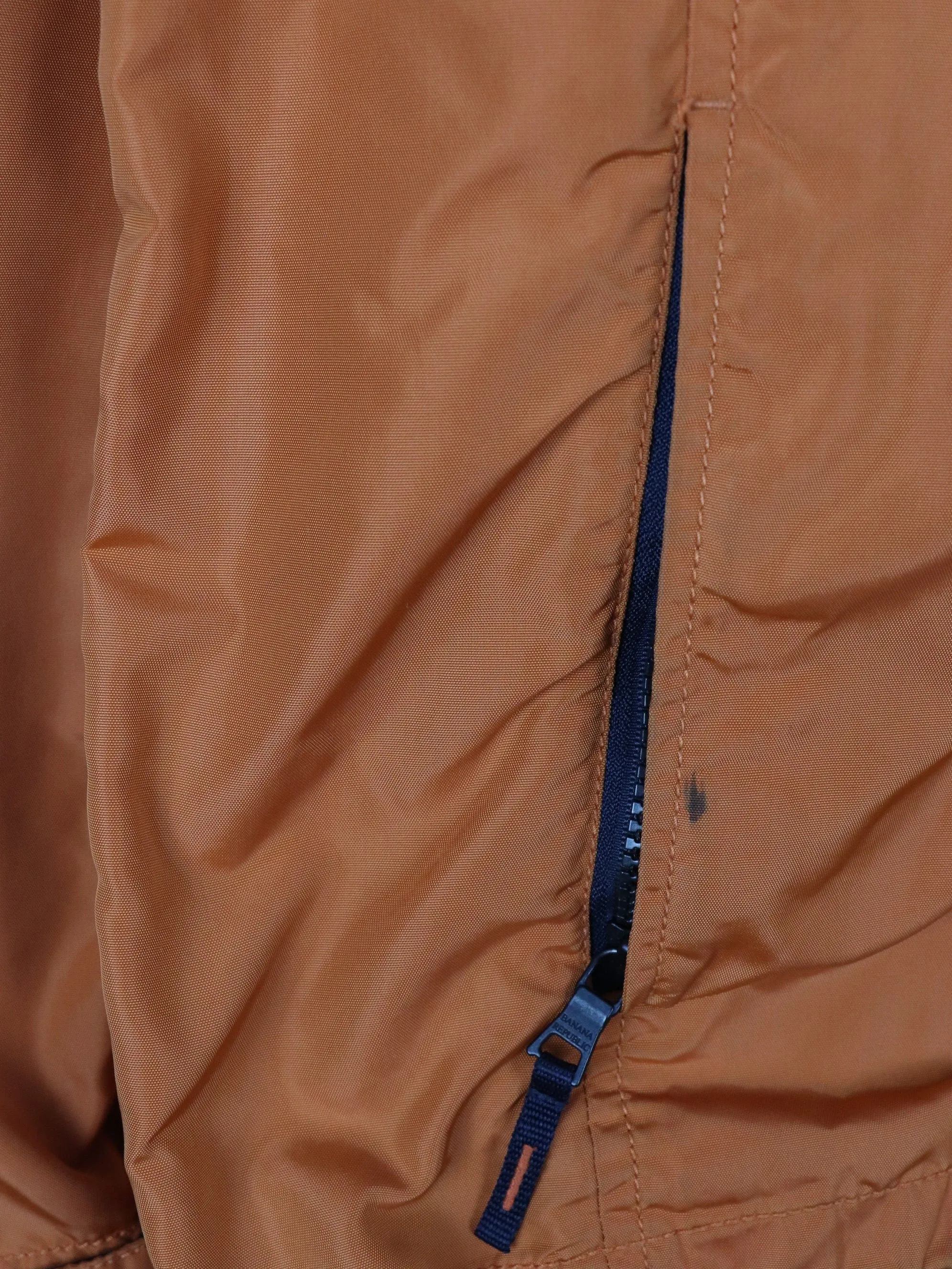 Banana Republic Windbreaker Mens XL Orange Jacket