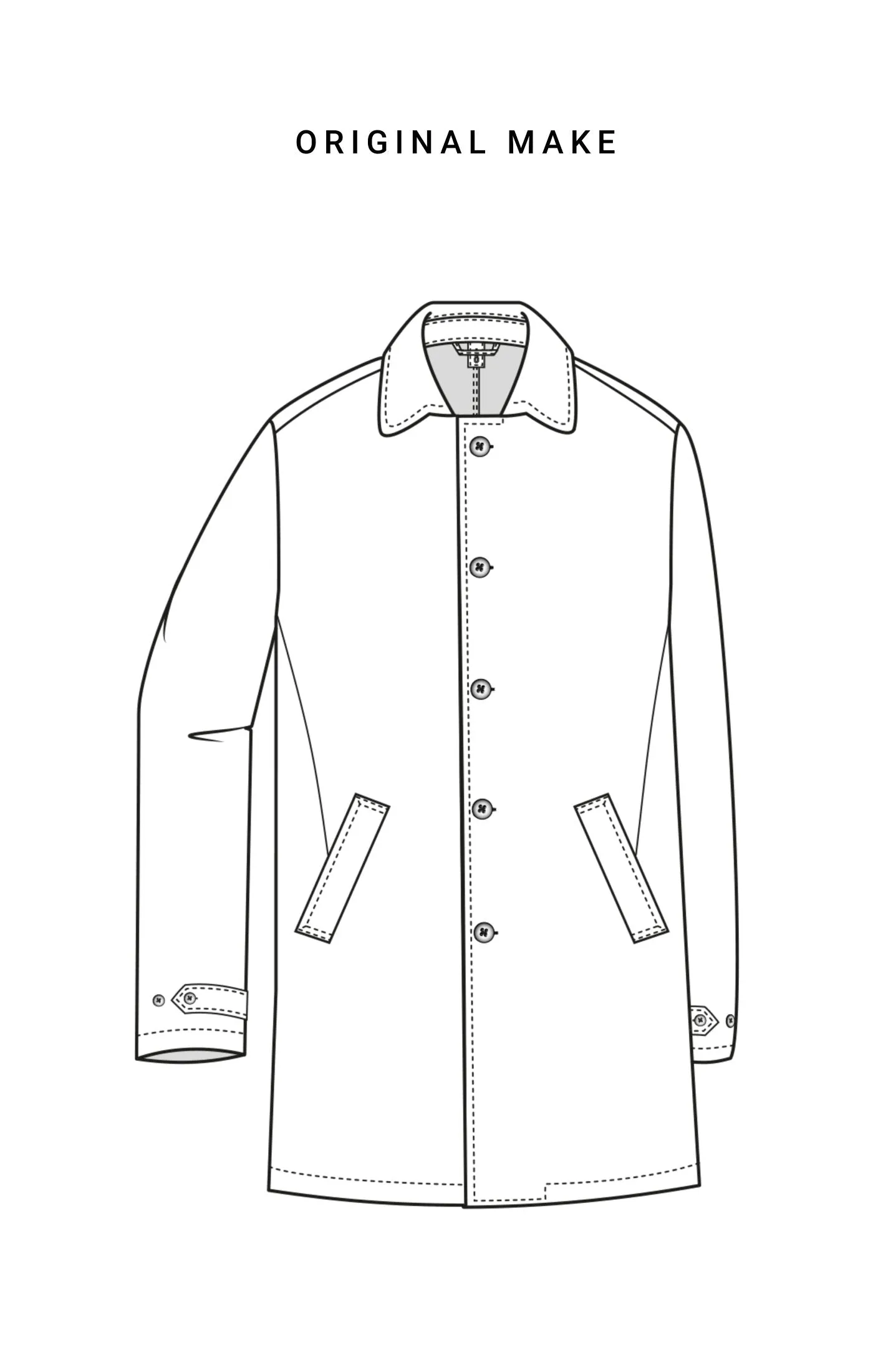 Barberis Canonico Blue Tech Wool Lightweight Water-Repellent Unconstructed Coat