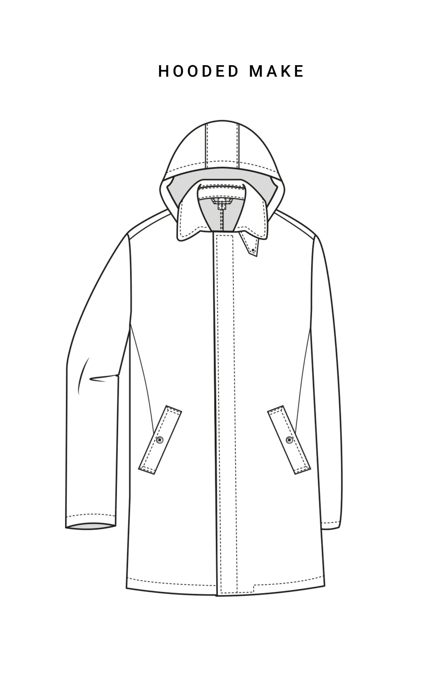 Barberis Canonico Blue Tech Wool Lightweight Water-Repellent Unconstructed Coat