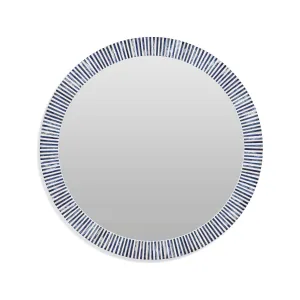 Bassett Mirror Radial 36" Round Bone Inlay Mirror