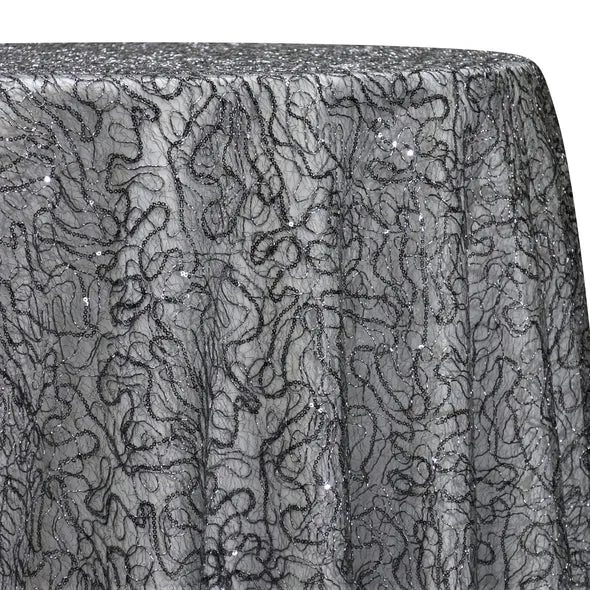 Bedazzle Table Linen in Charcoal