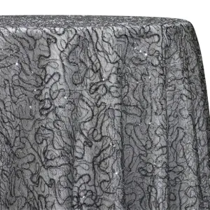 Bedazzle Table Linen in Charcoal