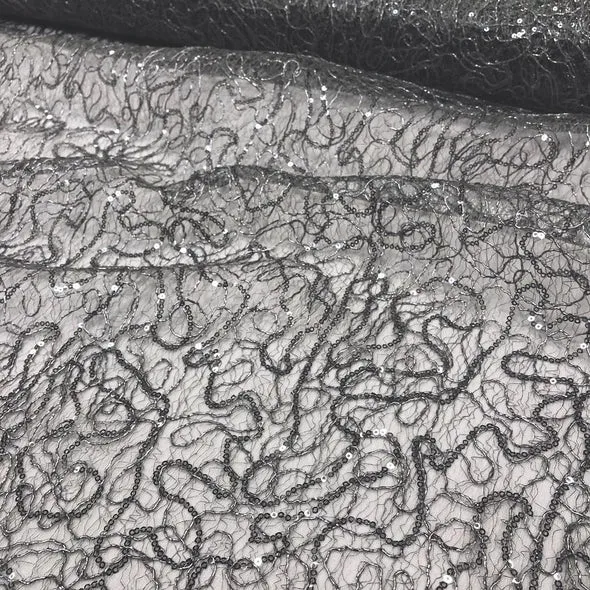Bedazzle Table Linen in Charcoal