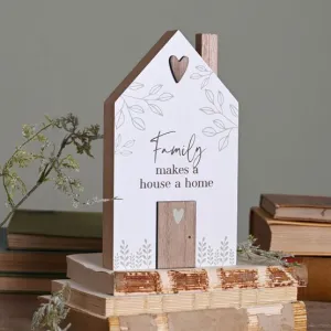 Beige Moments Wooden House - Family