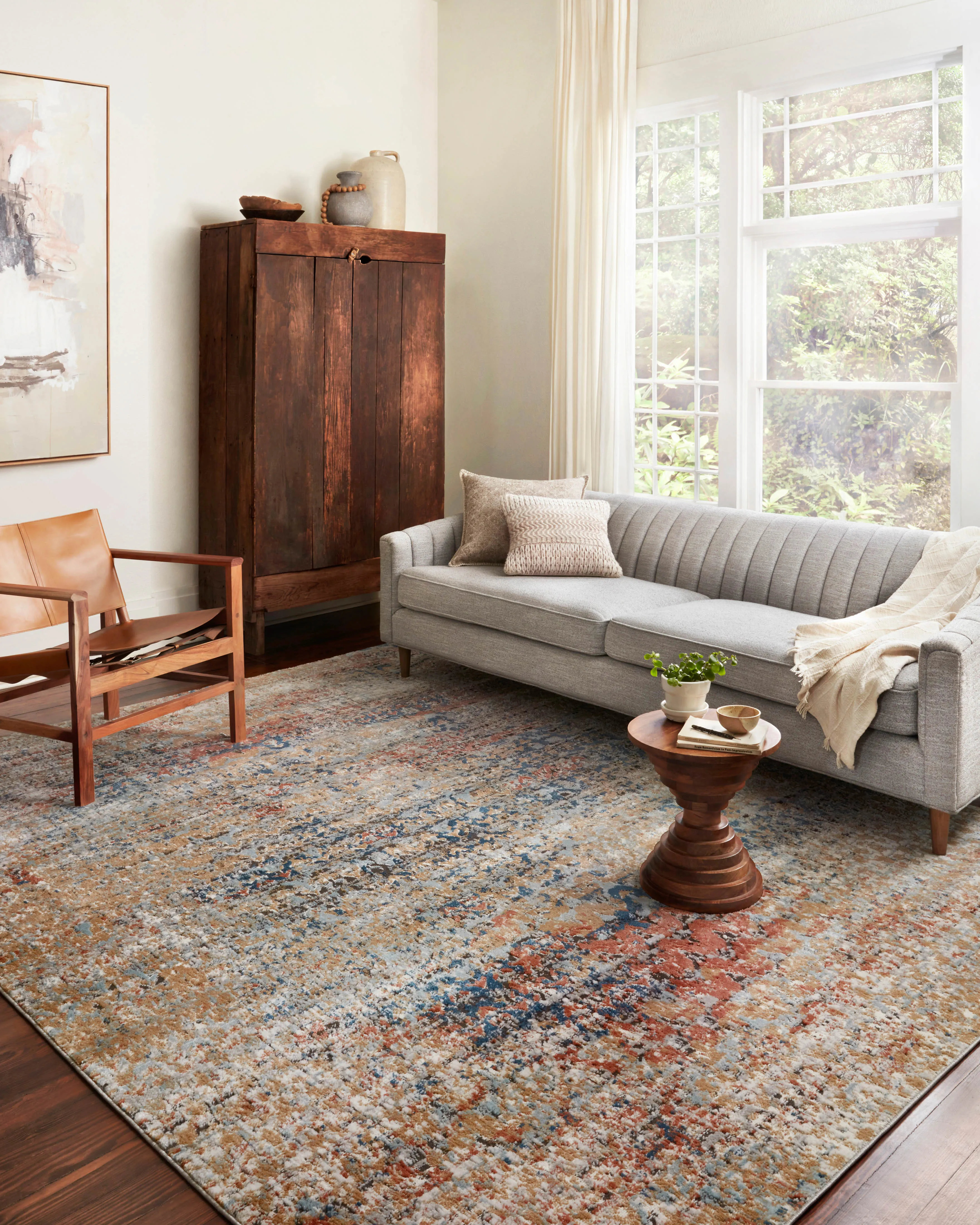 Bianca Rug in Ocean & Spice