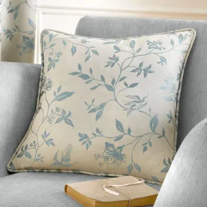 Bird Trail Cushion by Curtina in Duck Egg 43 x 43cm