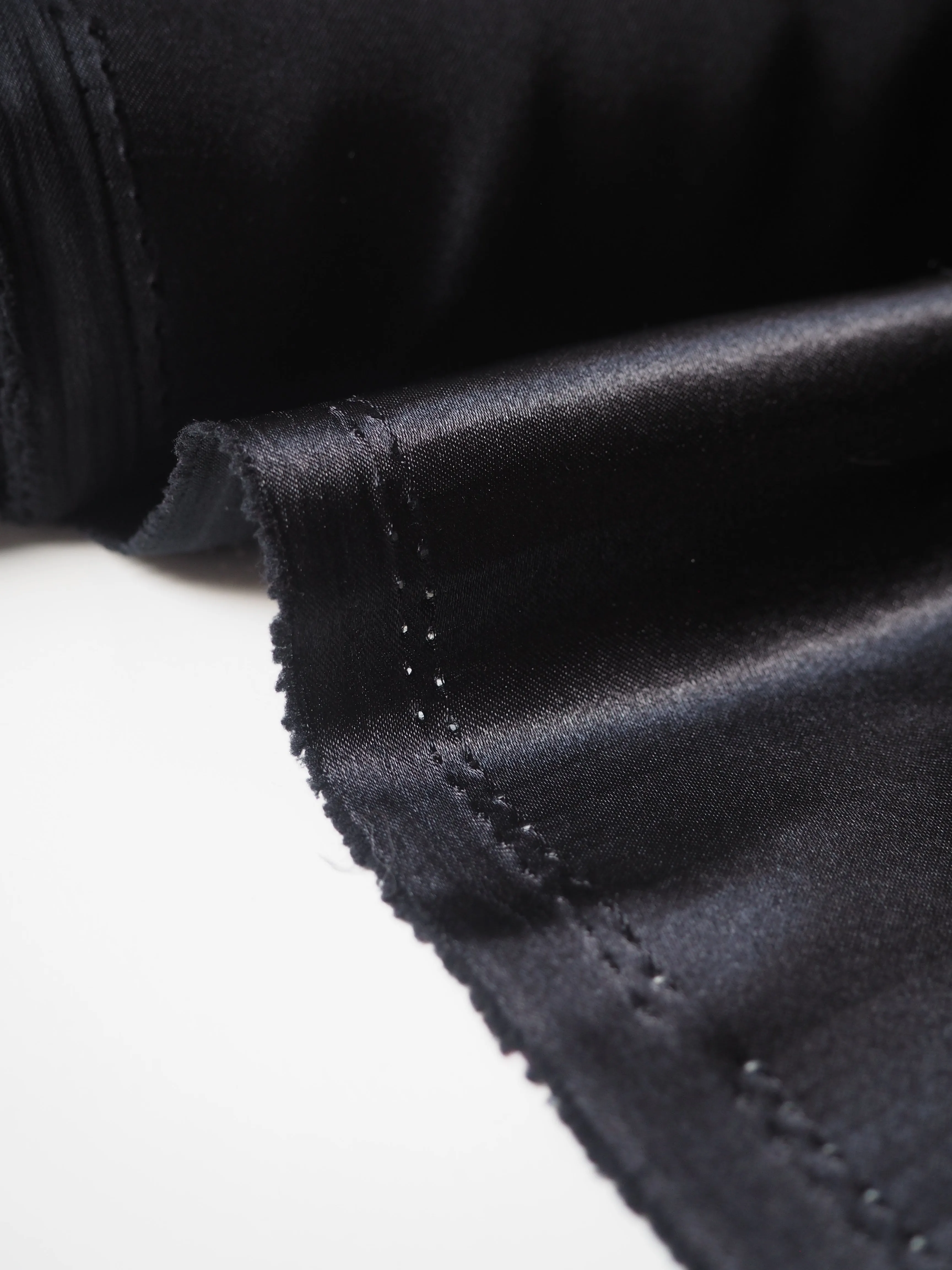 Black Heavy Satin Lining