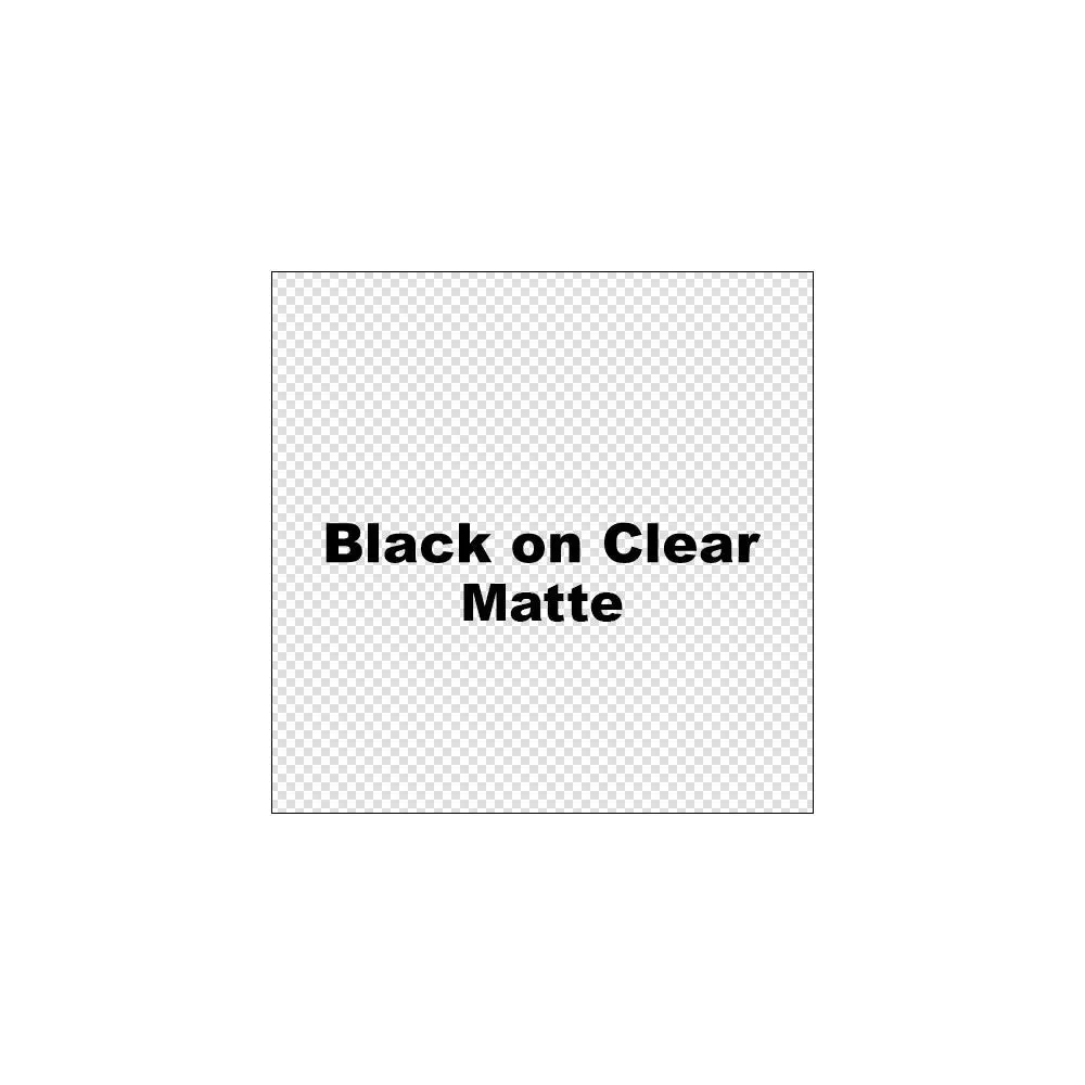 Brother 3/8" Black on Clear Matte Tape - TCMOZ