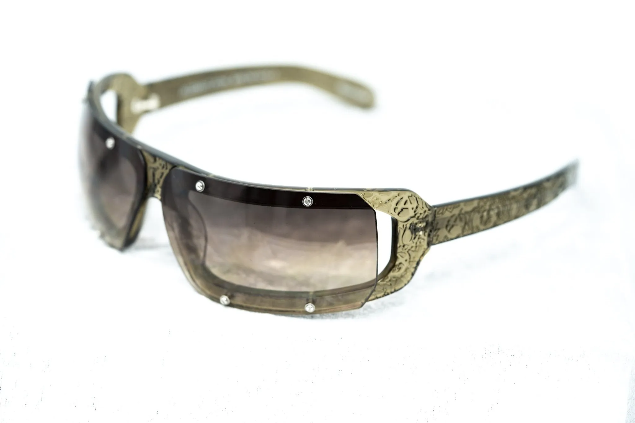 Buddhist Punk Sunglasses Rectangular Khaki and Brown