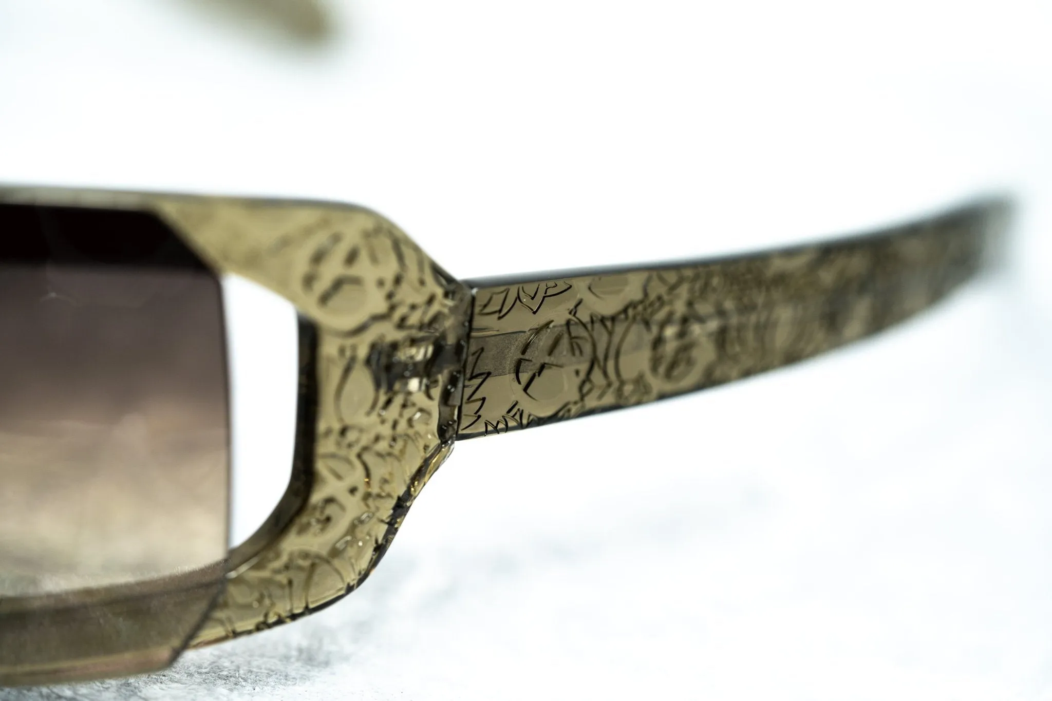 Buddhist Punk Sunglasses Rectangular Khaki and Brown