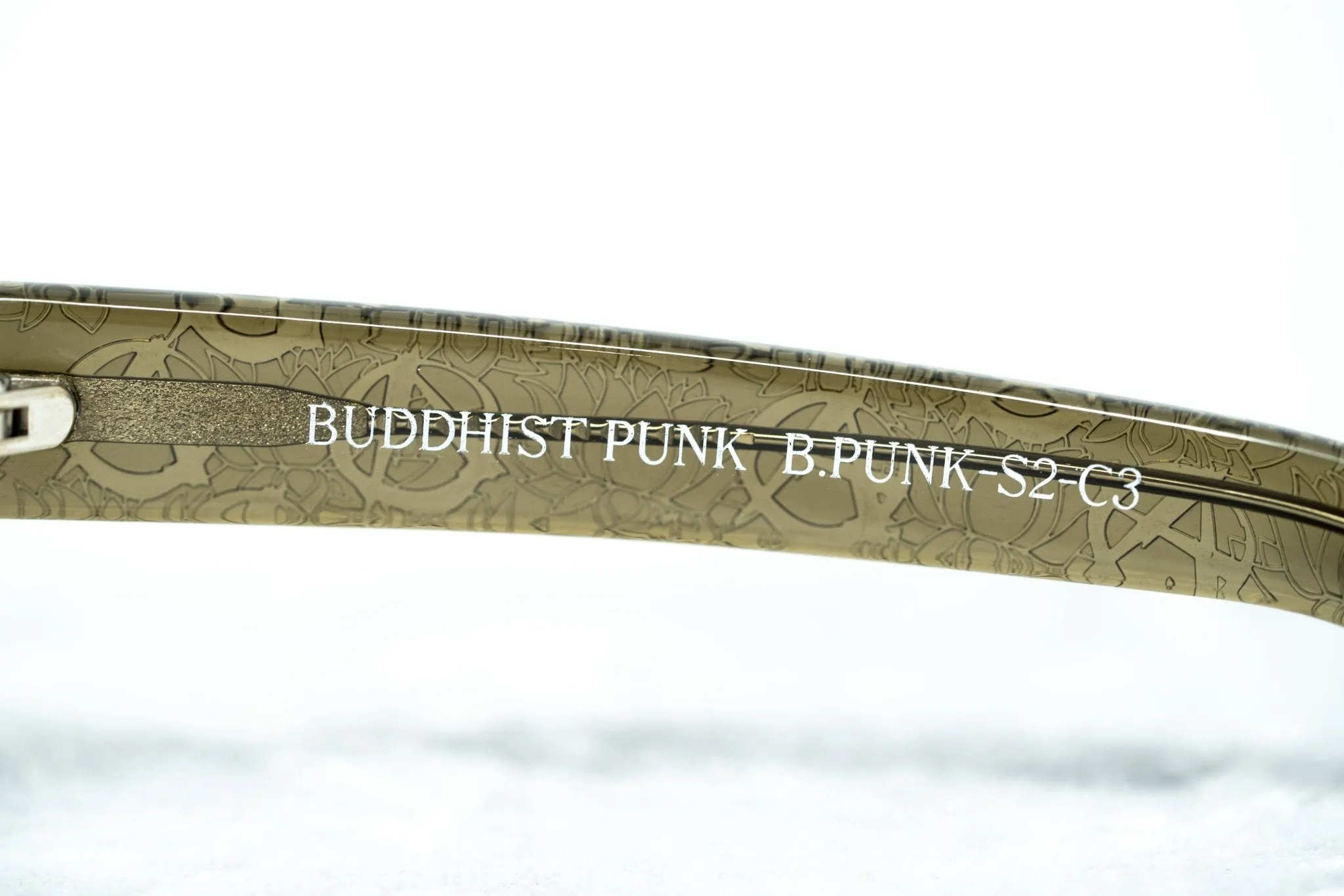 Buddhist Punk Sunglasses Rectangular Khaki and Brown