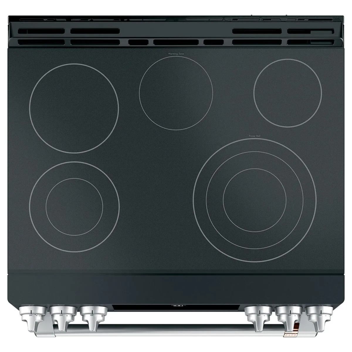 Cafe 33" Counter Depth Fridge, Electric Range and Dishwasher - Matte Black