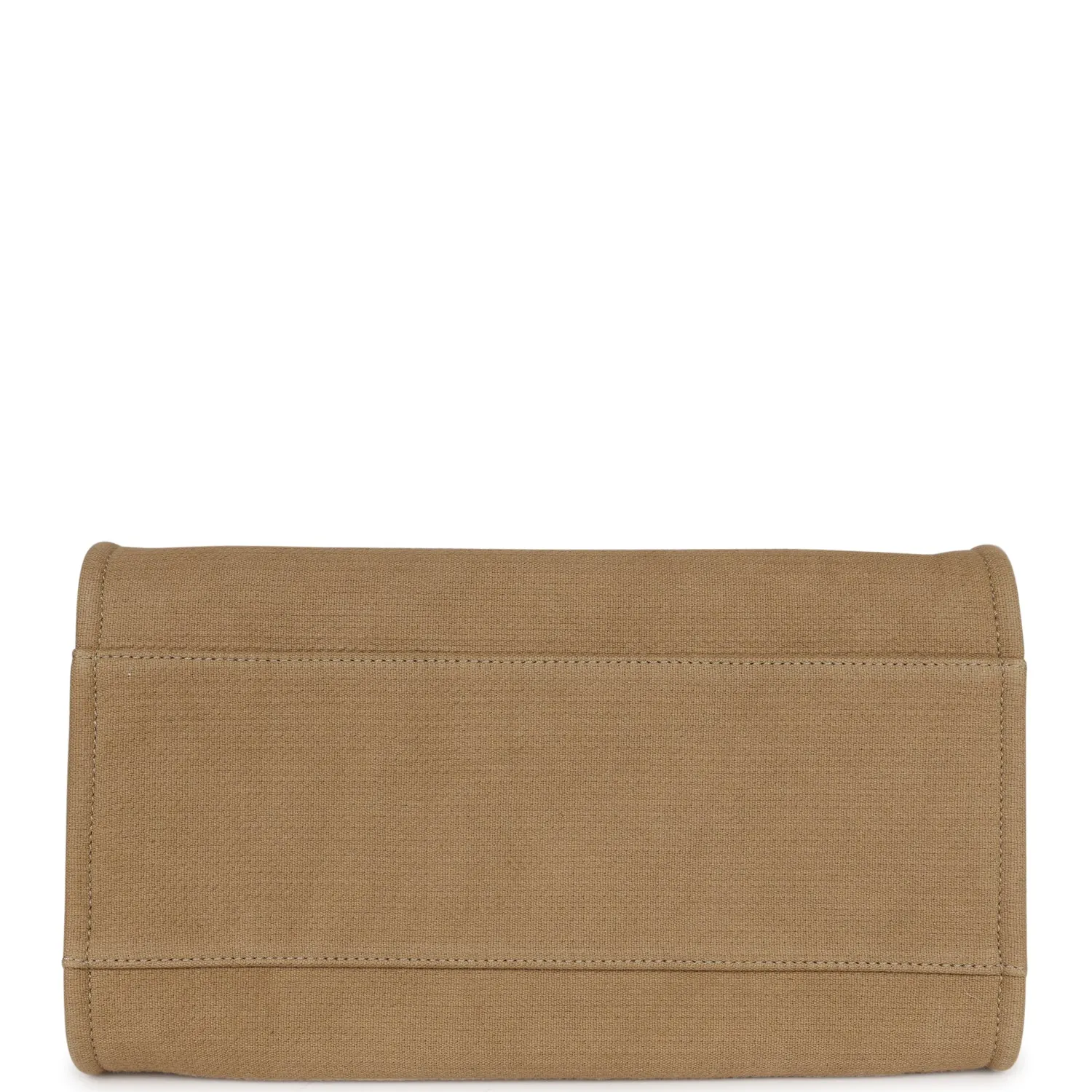 Chanel Large Deauville Shopping Tote Beige Canvas Gold Hardware