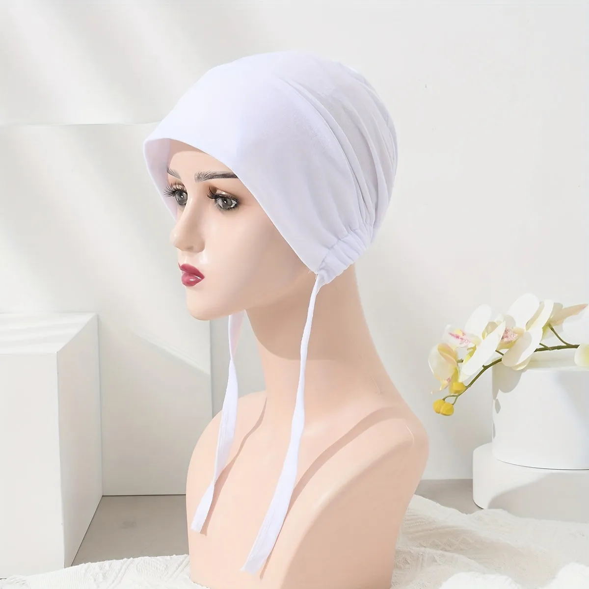 Chic Elastic Turban Hats Fashionable Lightweight Head Wraps