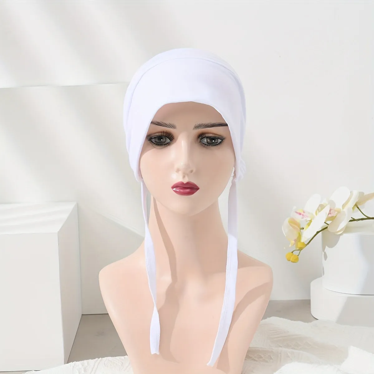 Chic Elastic Turban Hats Fashionable Lightweight Head Wraps