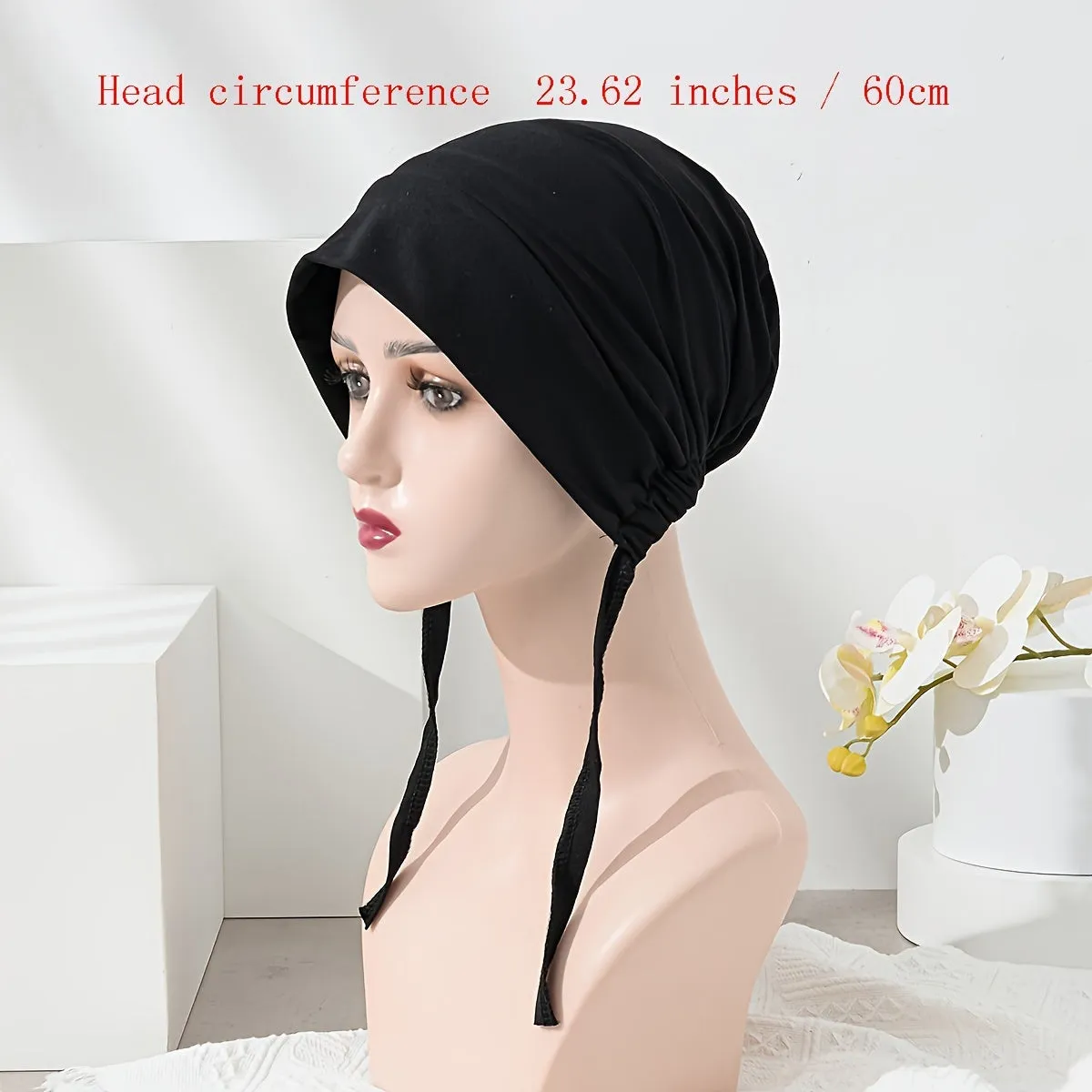 Chic Elastic Turban Hats Fashionable Lightweight Head Wraps