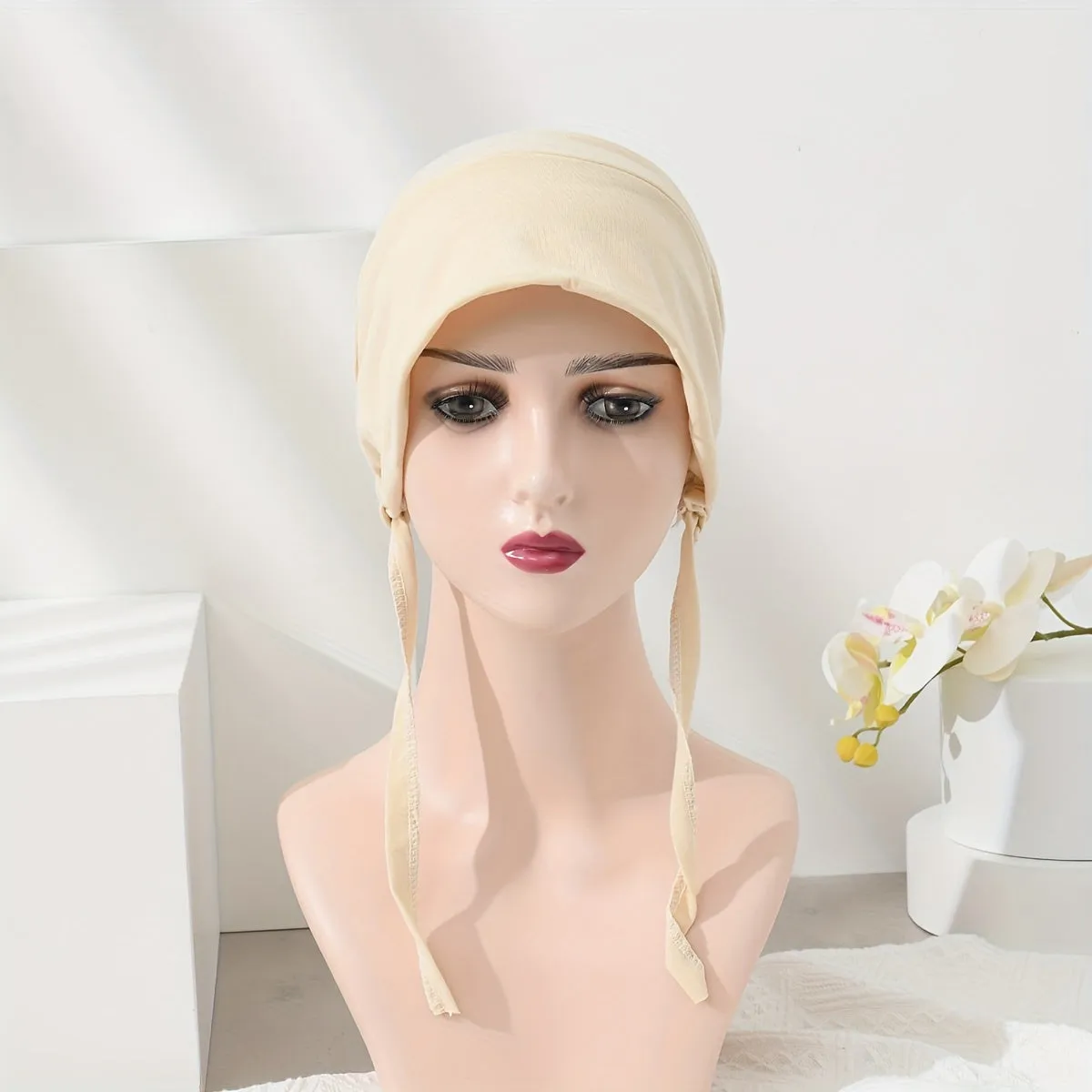 Chic Elastic Turban Hats Fashionable Lightweight Head Wraps
