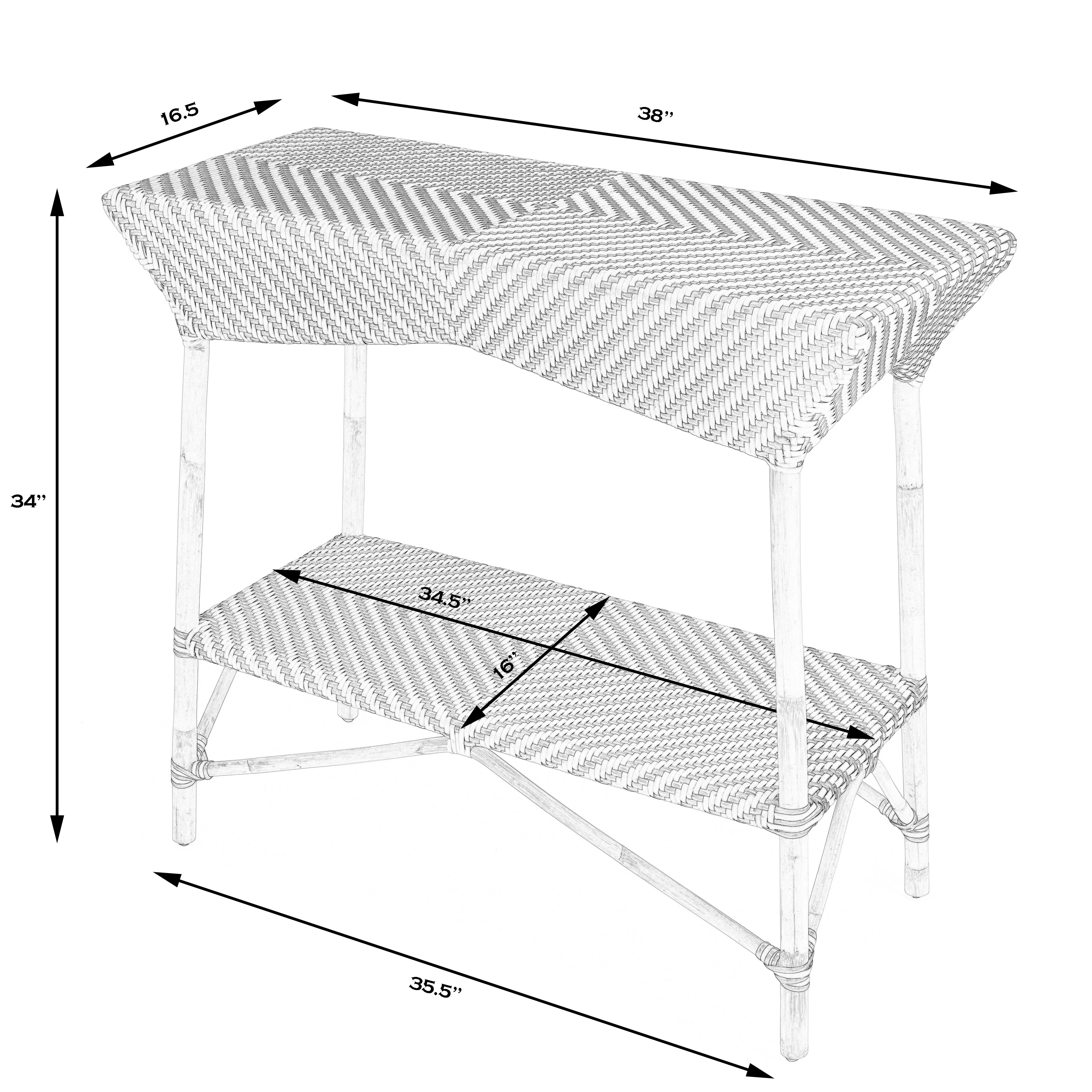 Ciel  Rattan Bar Cart in Beige  5507984