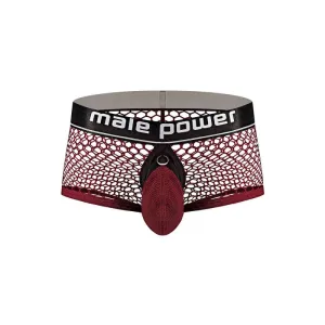 Cock Pit Net Mini Cock Ring Short - Large -  Burgundy