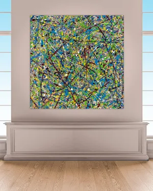 Cosmic Glee  (Embellished-Hand Signed by the Artist)