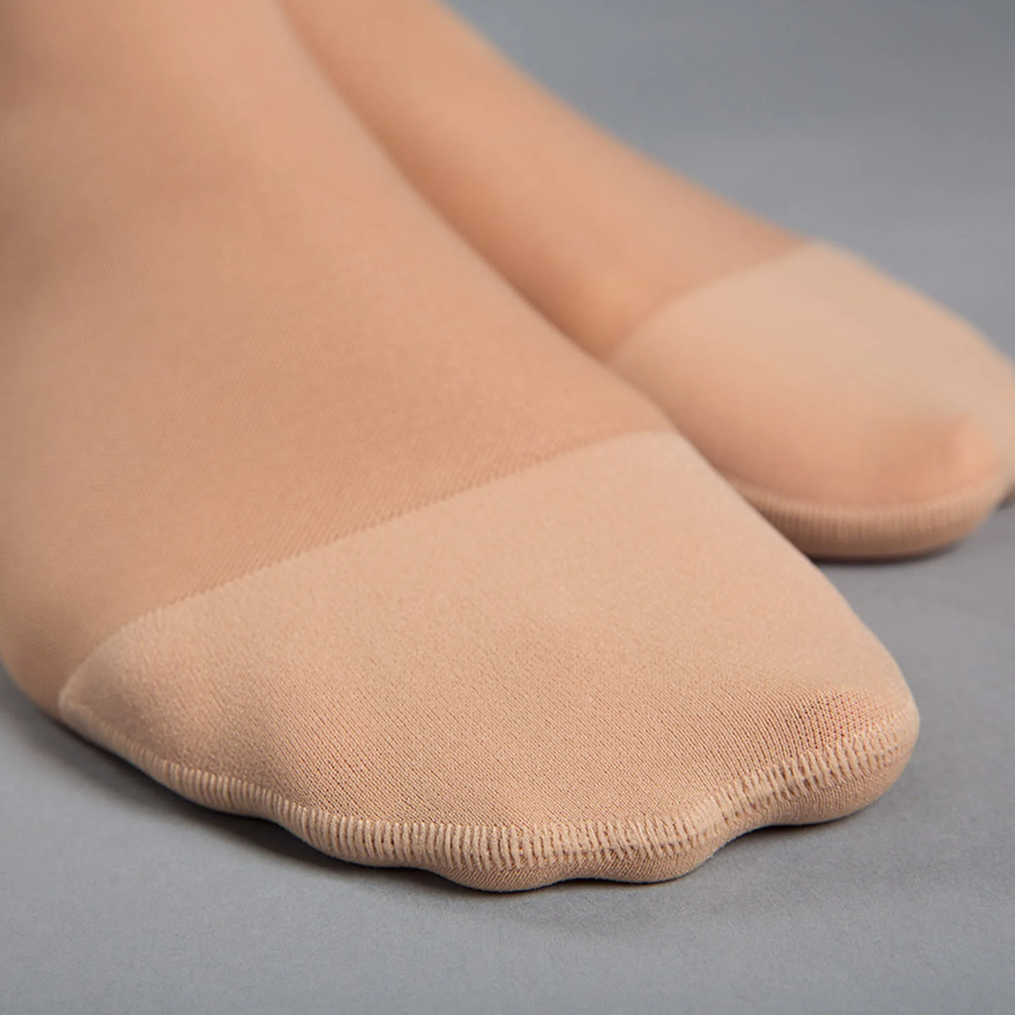 duomed transparent 20-30 mmHg thigh lace topband closed toe petite
