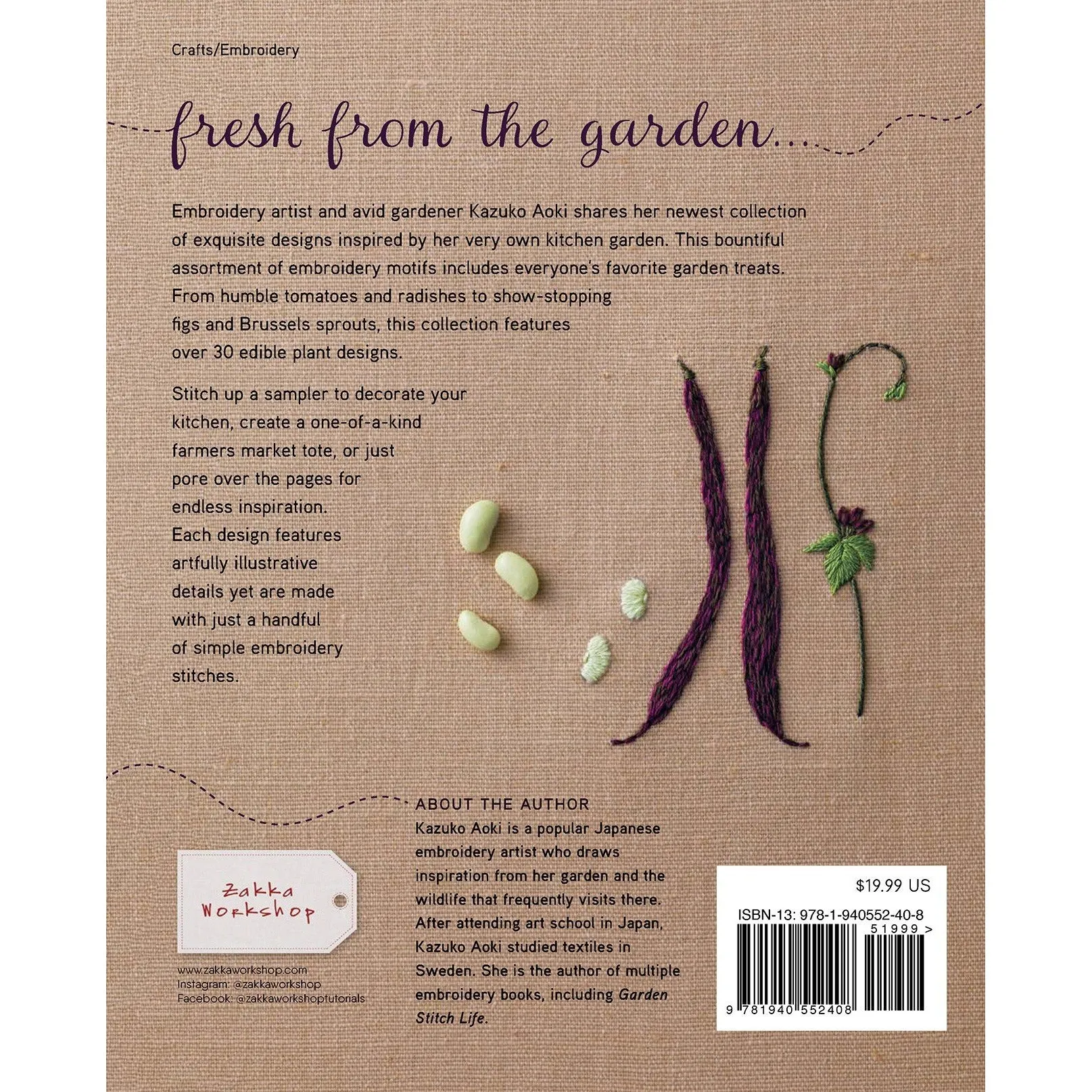 Embroidered Kitchen Garden