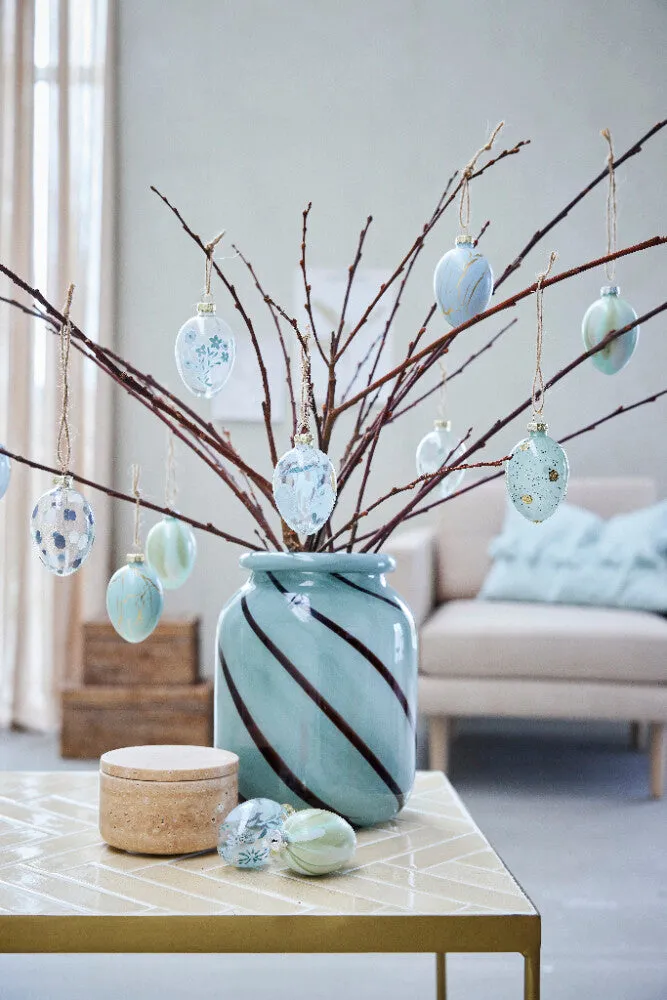 Fella Egg ORNAMENT H7 cm. light blue