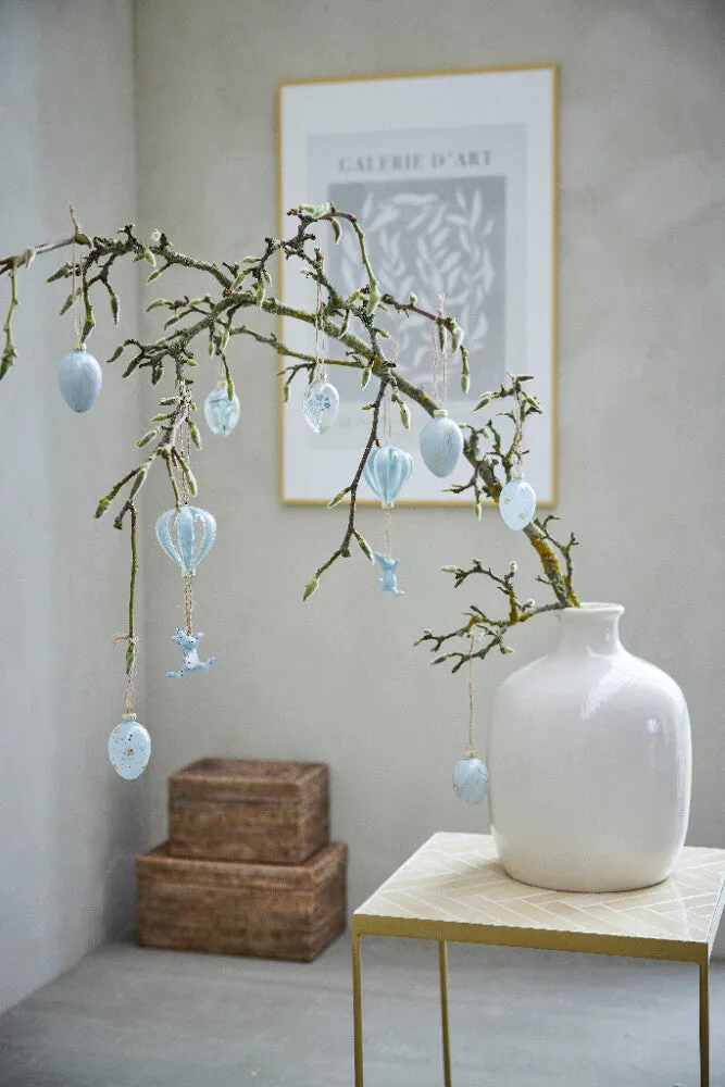 Fella Egg ORNAMENT H7 cm. light blue