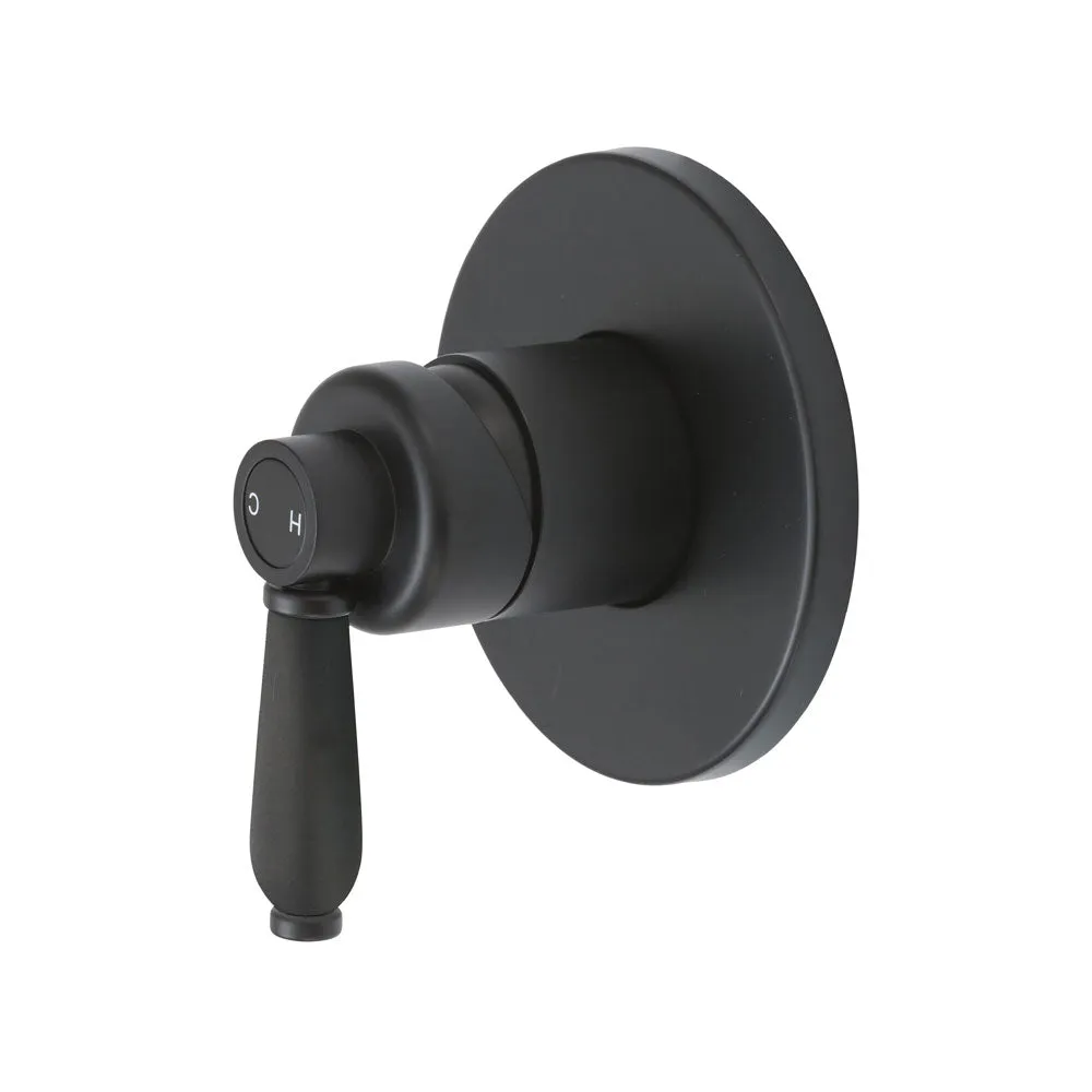 Fienza Eleanor Wall Mixer - Matte Black / Matte Black