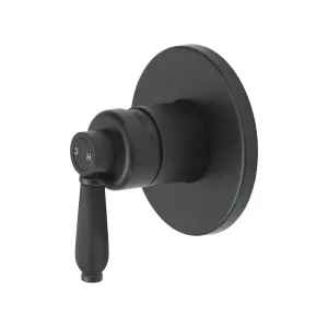 Fienza Eleanor Wall Mixer - Matte Black / Matte Black