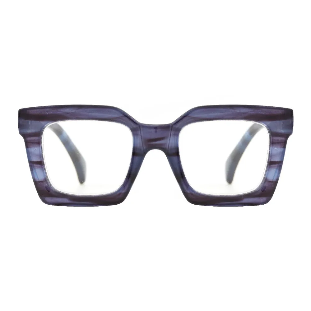 FIONA | Striped Blue | Blue Light