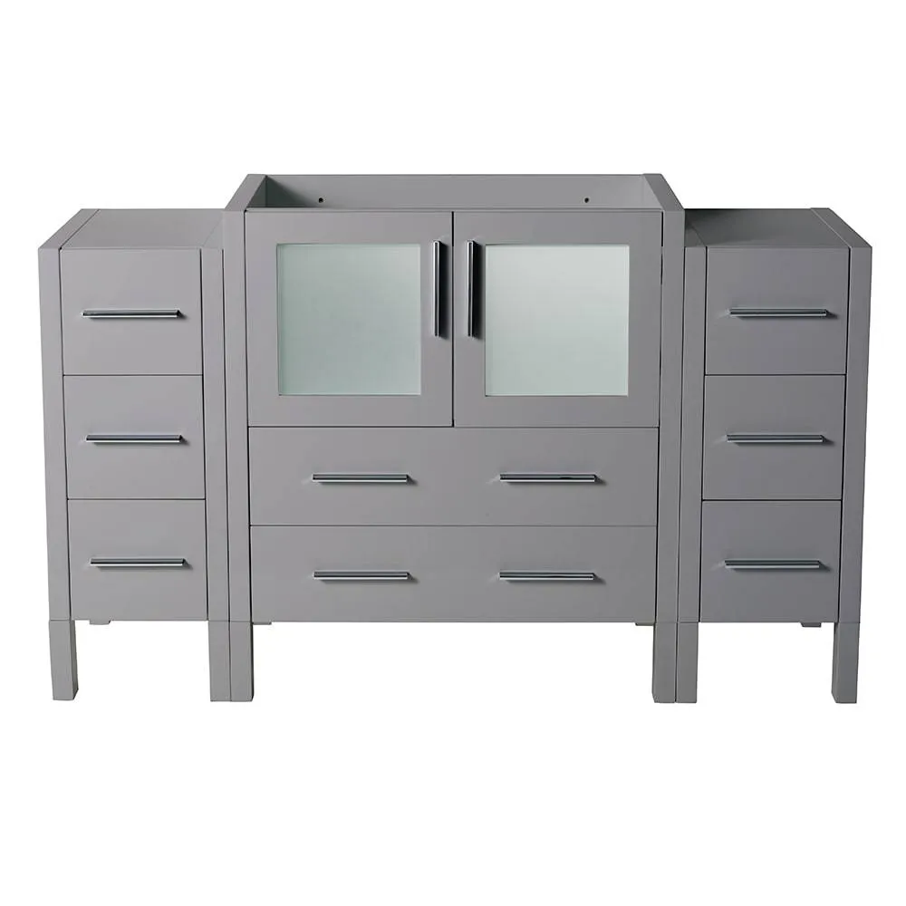 Fresca FCB62-123012GR Torino 54" Grey Modern Bathroom Cabinets