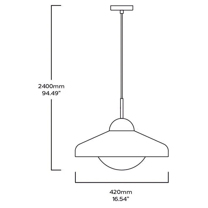FREYA Pendant Ceiling Light - Brass